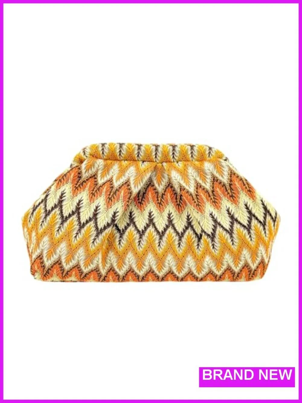 Handwoven Bohemian Clutch Purse with Metal Frame Closure, Bridesmaid Evening Bag